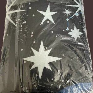 Victoria's Secret VS Night Sky Stars Sherpa Throw Blanket 50"X60" NEW